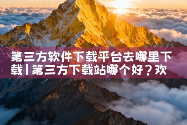 第三方软件下载平台去哪里下载