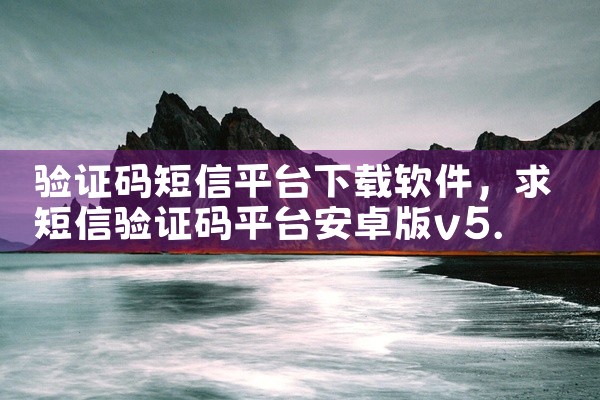 验证码短信平台下载软件